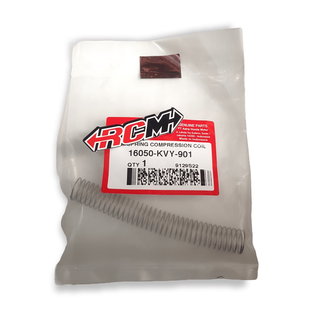 16050-KVY-901 SPRING SEPRING PER PIR VER SKEP COMPERESSION KOMPRESOR COIL BEAT SPACY KARBU CARBU OLD LAMA ORI ORIGINAL HONDA AHM HGP ASLI