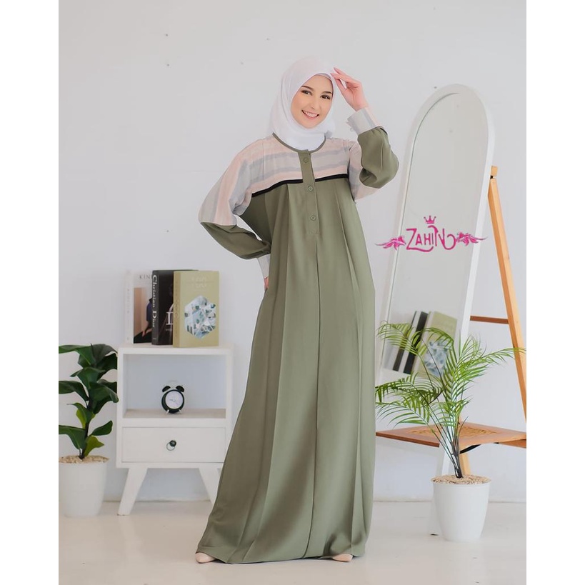 GAMIS ELIZA TRISET AMARA ZAHIN DAN ITYCREPE PREMIUM busui bumil ootd fashion remaja syari dress maxidress Busana muslim wanita