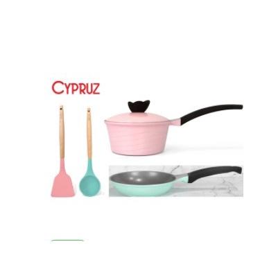 Cypruz Colour PI-0941 Panci Basic Set Cookware 5 Pcs Ceramic Diecast