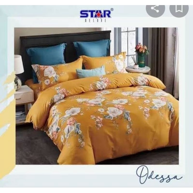 Sprei Homemade Motif Bunga Warna Dasar Kuning