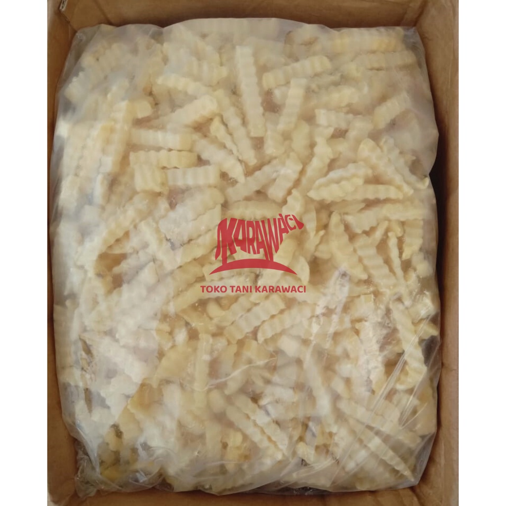 Kentang Goreng Aviko CRINKLE CUT 12 mm @2kg - 2.5kg