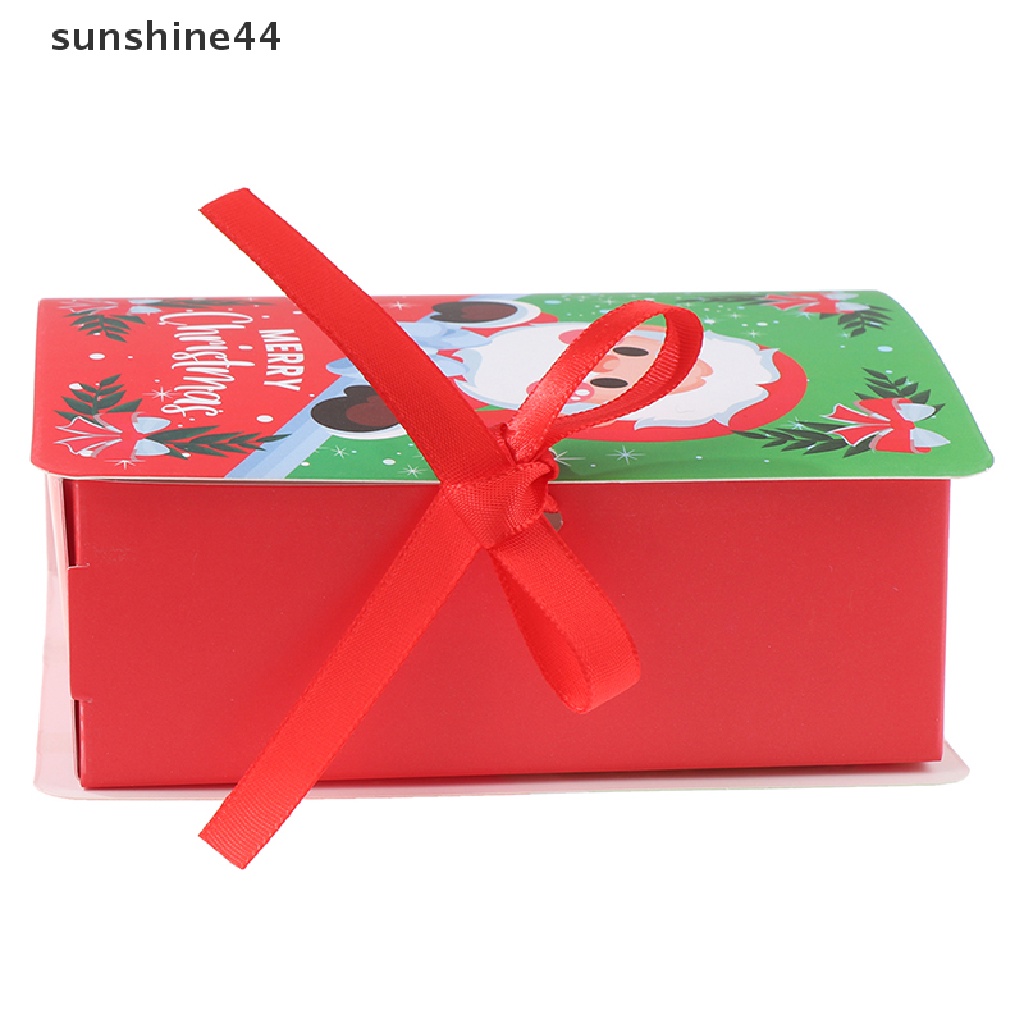 Sunshine 5Pcs Kotak Permen / Hadiah Bentuk Buku Untuk Pesta Natal