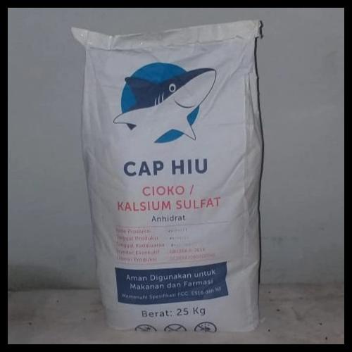 

Baru !!! Cioko Kalsium Sulfat Cap Hiu Food Grade