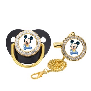 Mainan Dot Empeng Bayi 0-6 Bulan Desain Mickey Minnie Huruf