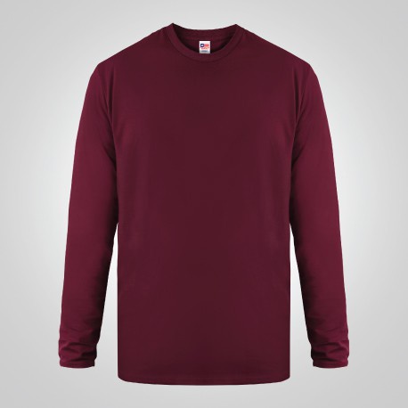 NSA - Premium Cotton Long Sleeve 7280 Maroon