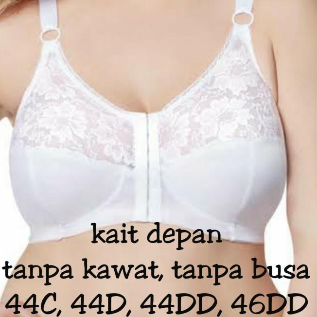 bra big size export jumbo murah bukaan kait depan 38 40 42 44 46 48 50 - 44D