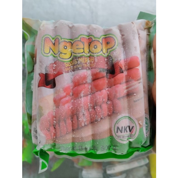 

Ngetop sosis 500g pendek, 500g panjang 750g