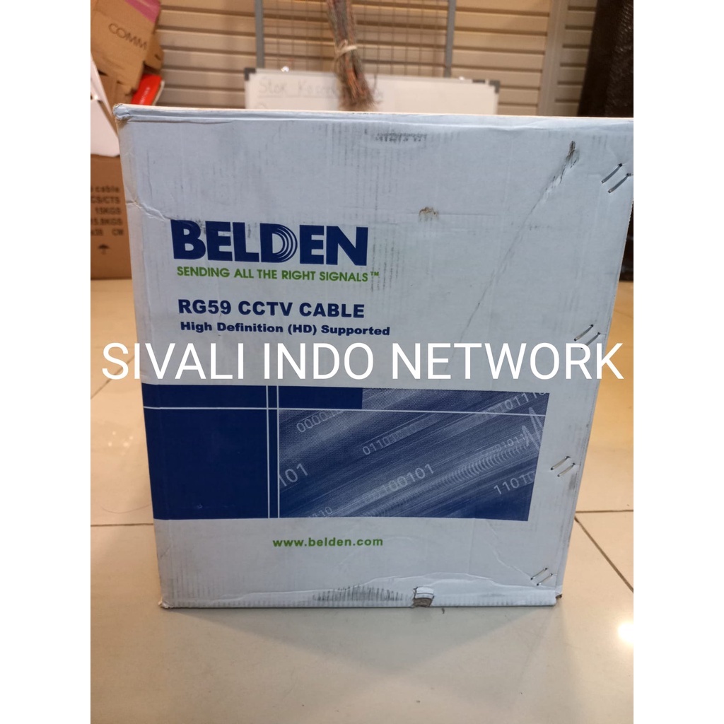 KABEL CCTV RG59 BELDEN + POWER  [305METER ] 75OHM INDOOR OUTDOOR 9105SL2P