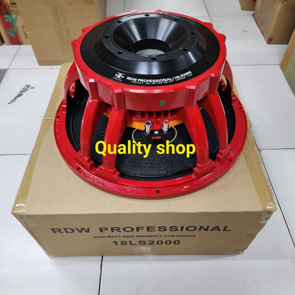 KOMPONEN SPEAKER RDW 18LS2000 SPEAKER 18 INCH 18 LS 2000 MERAH