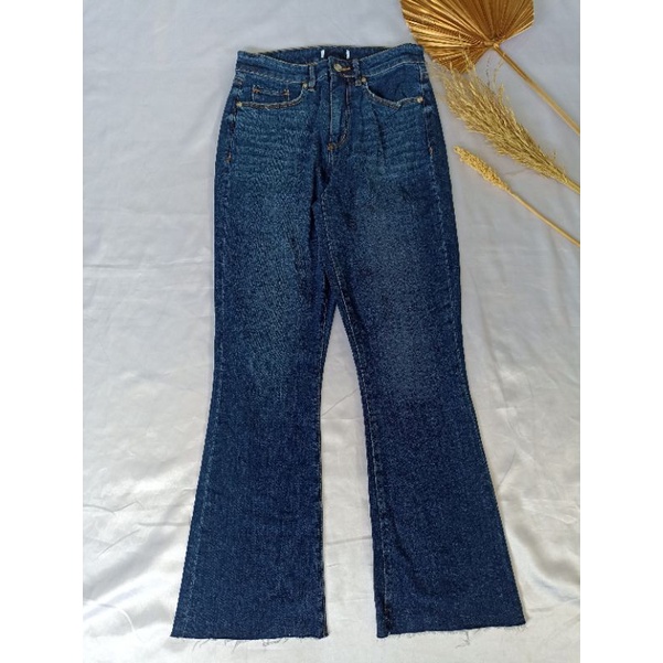 L*FT HIGHWAIST CELANA JEANS KICK CROP WANITA-ORIGINAL