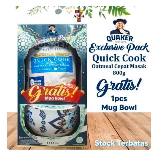 

Sereal Quaker Festive Instant Oatmeal 800 Gr - Free Bowl And Scoop