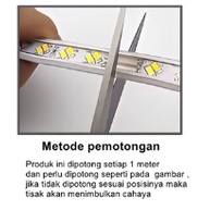 [ Pplus ] Lampu Led Strip Ac 220v Lampu Warna Warni Selang Meteran