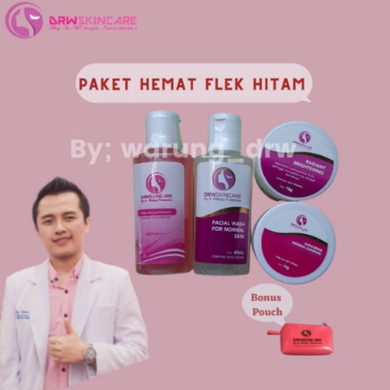 PAKET HEMAT RADIANT BRIGHTENING FLEK DRW SKINCARE/PENGHILANG FLEK HITAM.BPOM