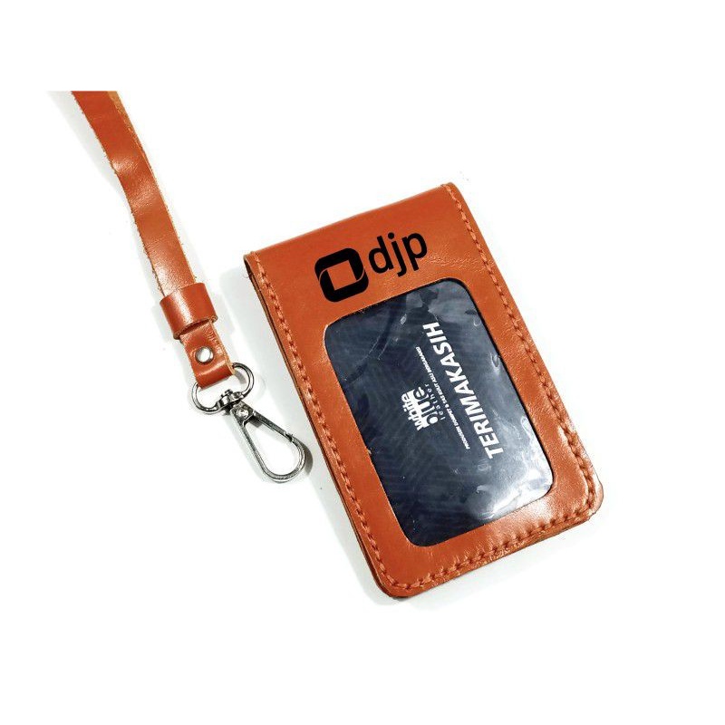 

Name Tag Kulit Sapi Warna Tan Logo DJP - Lanyard Bergaransi