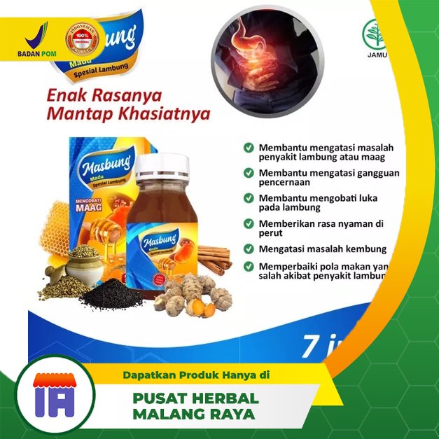 

OBAT ASAM LAMBUNG AMPUH MAAG GERD MADU SPESIAL LAMBUNG KRONIS HERBAL Paling Ampuh Asam Lambung Maag Gerd Kembung Herbal Paling Ampuh BPOM Madu Masbung Isi 350 Gram