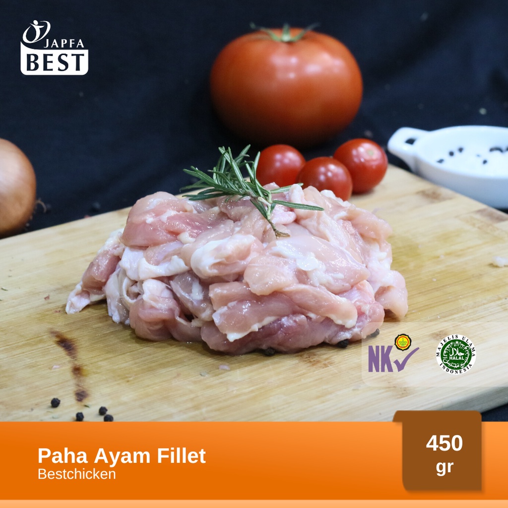 Paha Ayam Fillet - Paha Ayam Boneless Tanpa Kulit Bestchicken 450gr