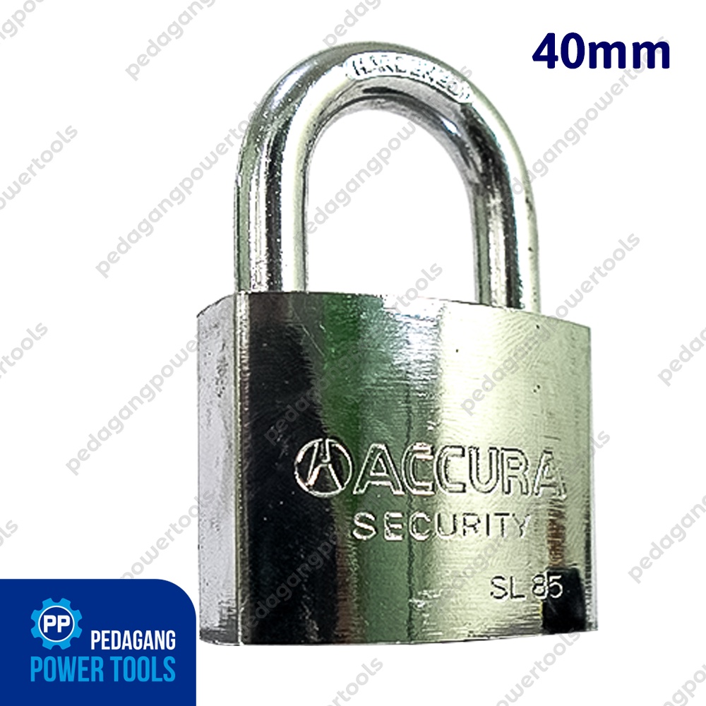 ACCURA GEMBOK BESI 40 MM SHORT PADLOCK KUNCI PAGAR RUMAH LEHER PENDEK