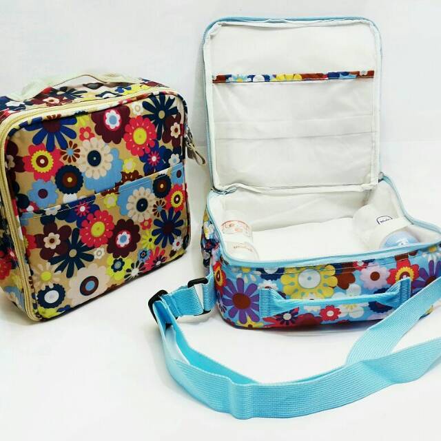 TAS BAYI motif LAVENDER FREE STROLLEER HOOK TERMURAH /Tas Perlengkapan bayi / Tas Bayi Diapers bag