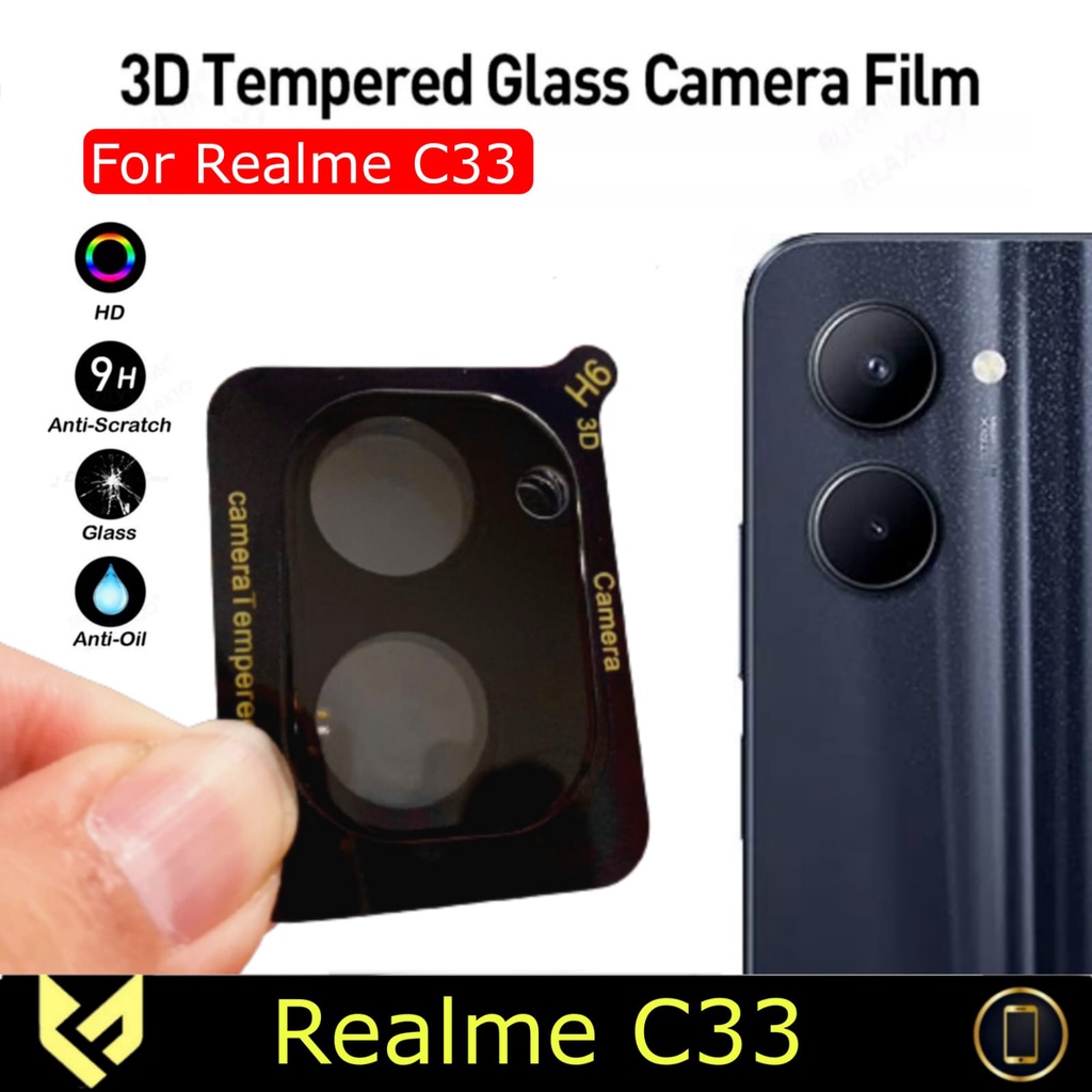 New PROMO Tempered Glass Camera REALME C33 / C35 / C31 / Realme Narzo 50A Prime Anti Gores Camera Belakang Handphone