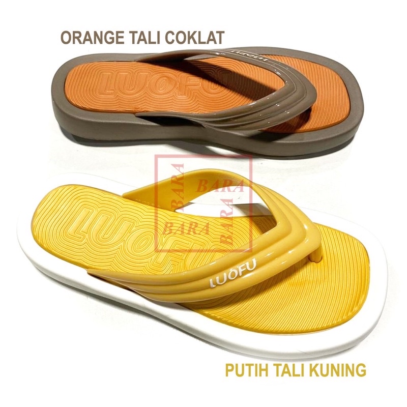 SANDAL JAPIT LUOFU E7194-A01S JAPIT WARNA JELLY  KARET LUOFU ANTISLIP E 7194-A01S SANDAL JEPIT ANTI 