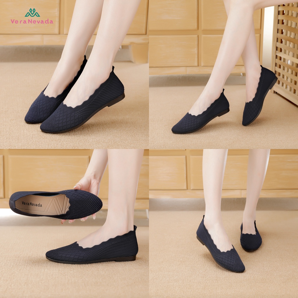 Ivony Seivona - A05 Vera Nevada Sepatu Flat Slip On Wanita Shoes