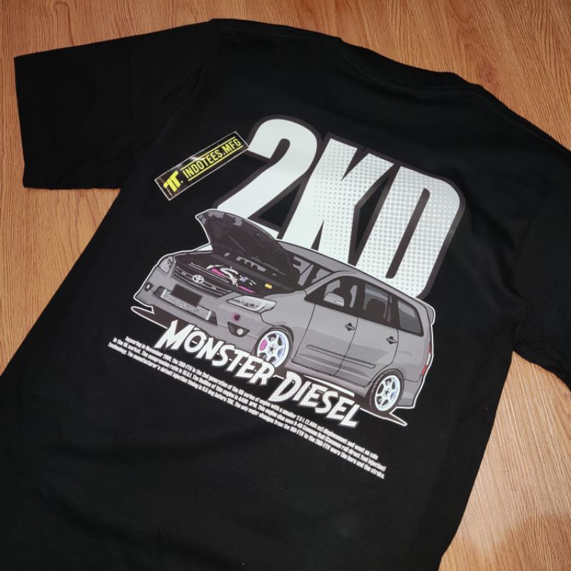 Kaos Innova 2KD Innova Reborn Cumi Darat 2KD Powered Monster Diesel Kaos Mobil diesel Otomotif