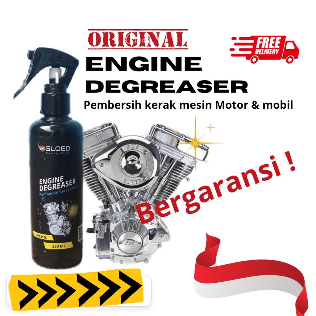 Gloed Engine degreaser obat cairan pembersih kerak blok mesin motor dan mobil