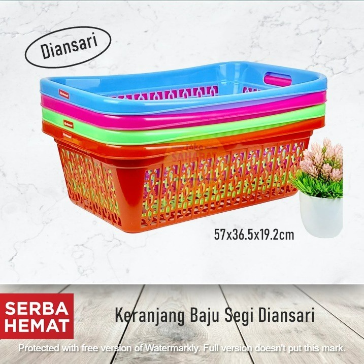 Kirim Instant/Sicepat Gokil/Shopee Express Keranjang Baju/Keranjang Laundry Segi Diansari