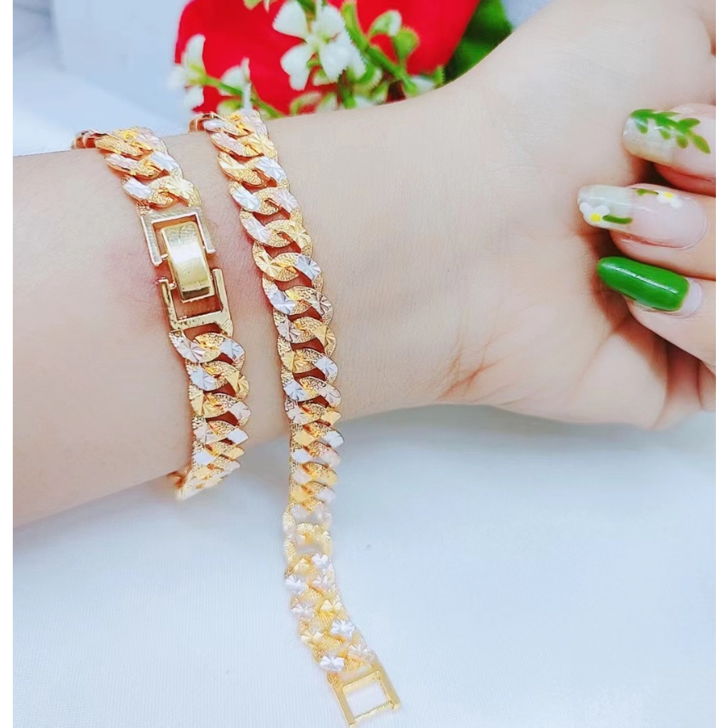 Gelang Xuping Rantai sisik Naga Kombinasi Perhiasan Fashion W133 (besar lebar 16mm/kecil lebar 11mm)