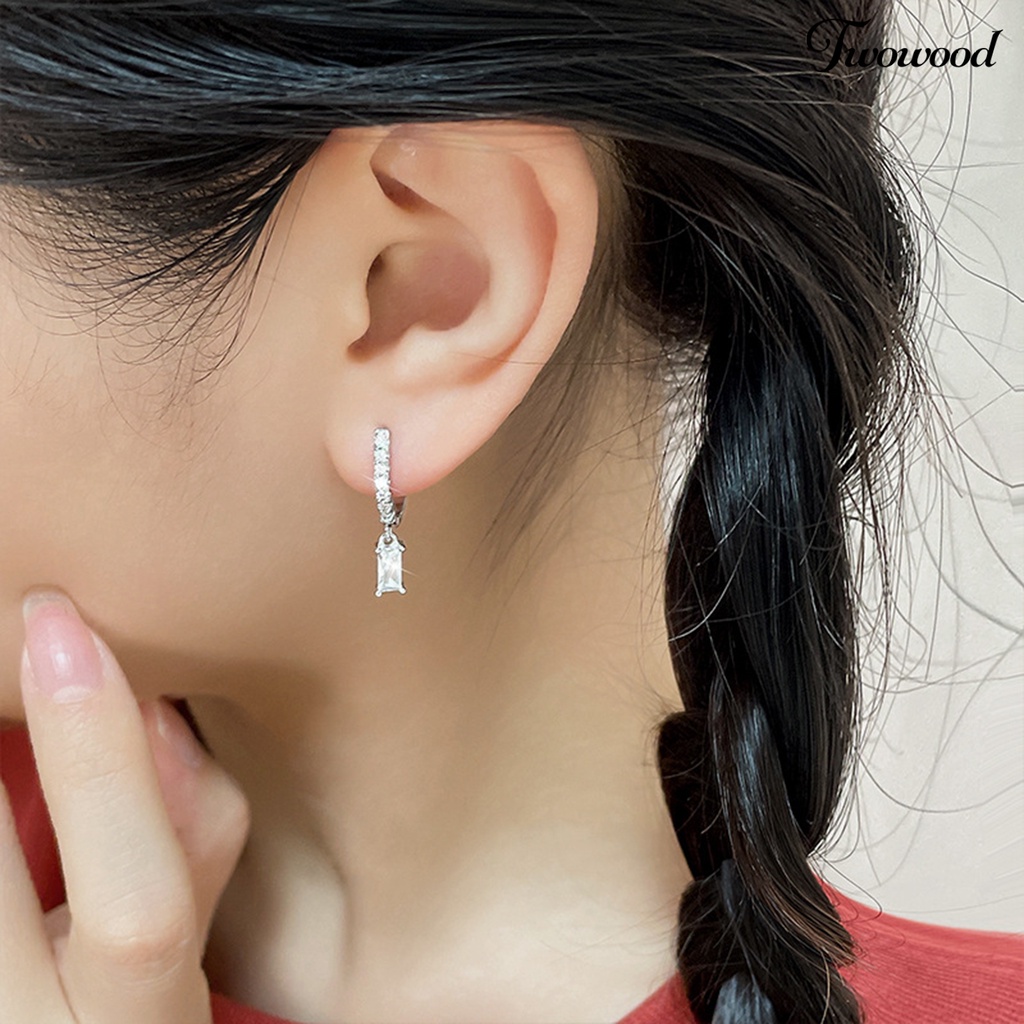 1 Pc Anting Bentuk U Bahan Tembaga Untuk Wanita