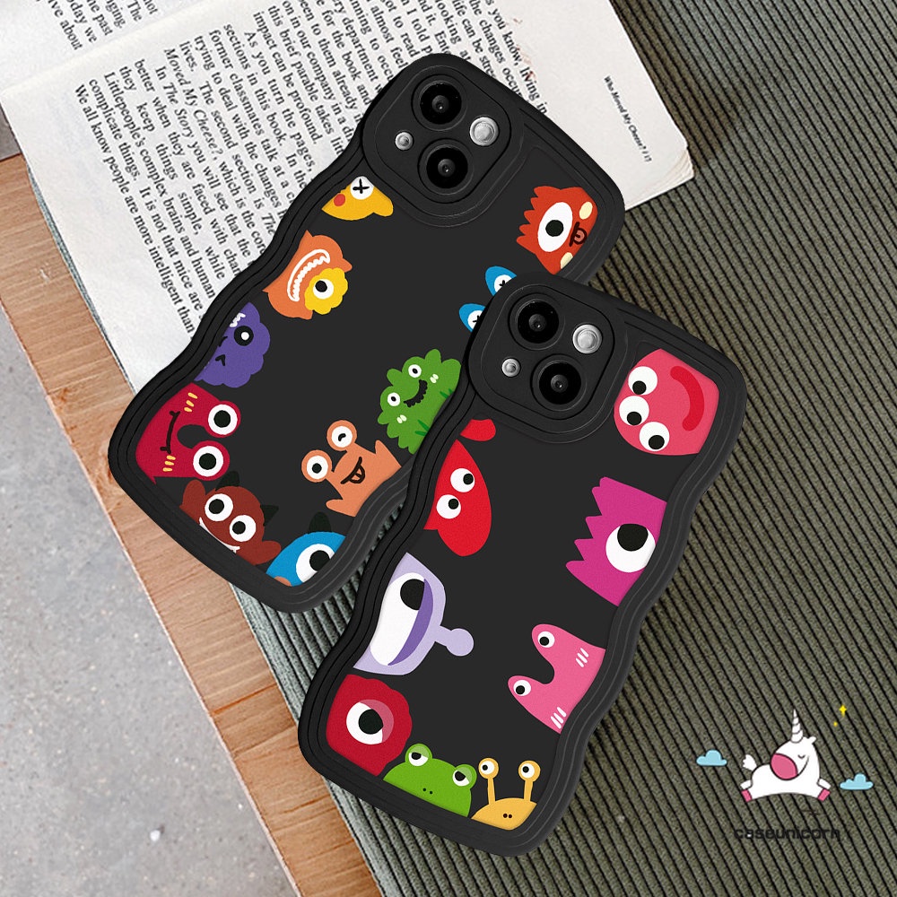 Soft Case Desain Kartun Monster Kecil Lucu Untuk iPhone 6 6s 7 8 Plus 11 14 12 13 Pro Max XR 14 Plus X XS Max SE 2020