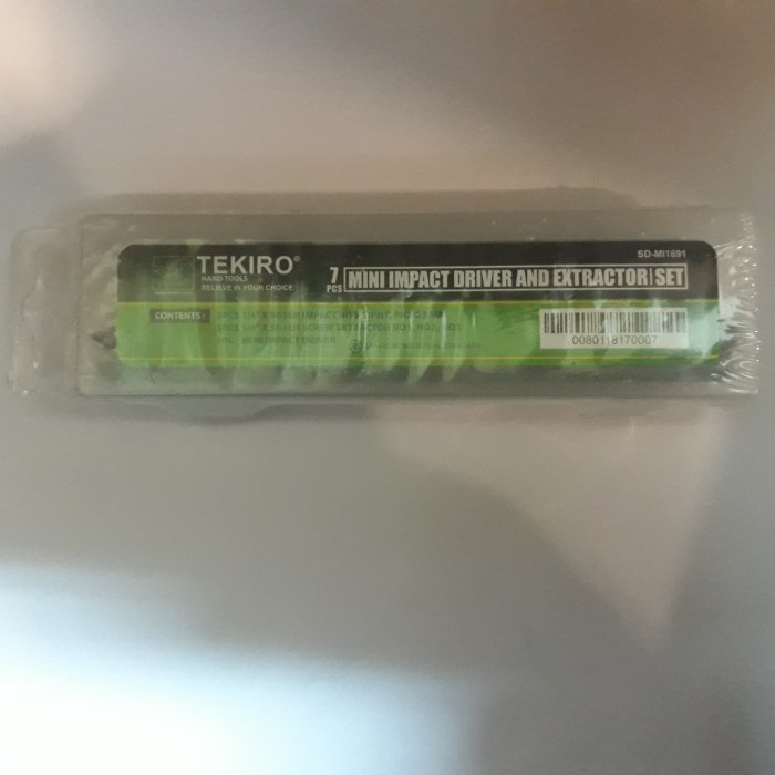 [READY] Tekiro Obeng Ketok 7 Pcs Mini Impact / Perlengkapan Rumah Tangga Murah / Perlengkapan Alat P