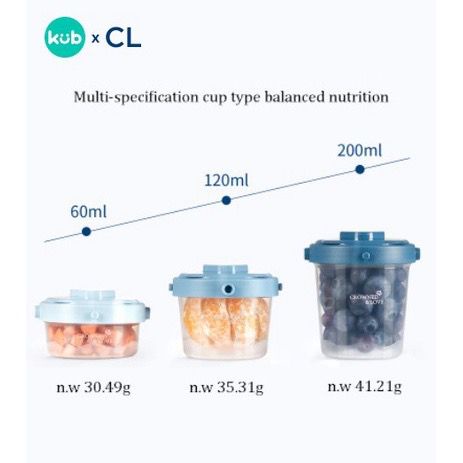 KUB Combined Food Supplementary Box - Food Container KUB - Kotak MPASI Bayi