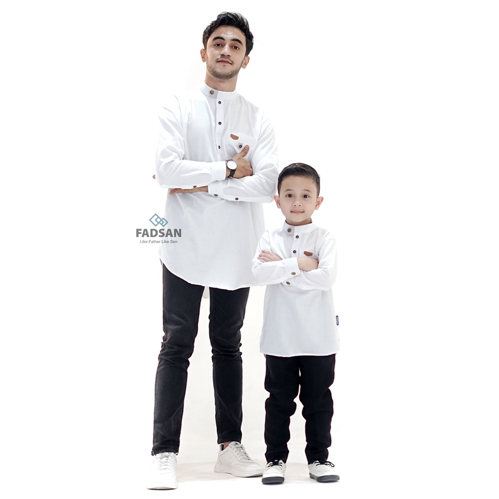 Fadsan - Koko Kurta Leon Warna putih