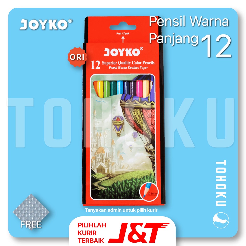

Pensil Warna 12 - Joyko Color Pencils 12