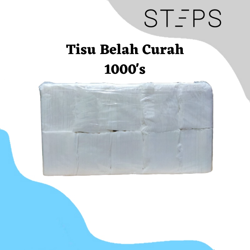 Tisu Tissue Muka Curah Belah isi 1000's / Tissue Facial Curah Belah 1000lembar