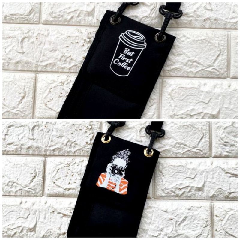 Tas Selempang Pria Wanita Tas Dompet Hp Hanging Wallet Poka