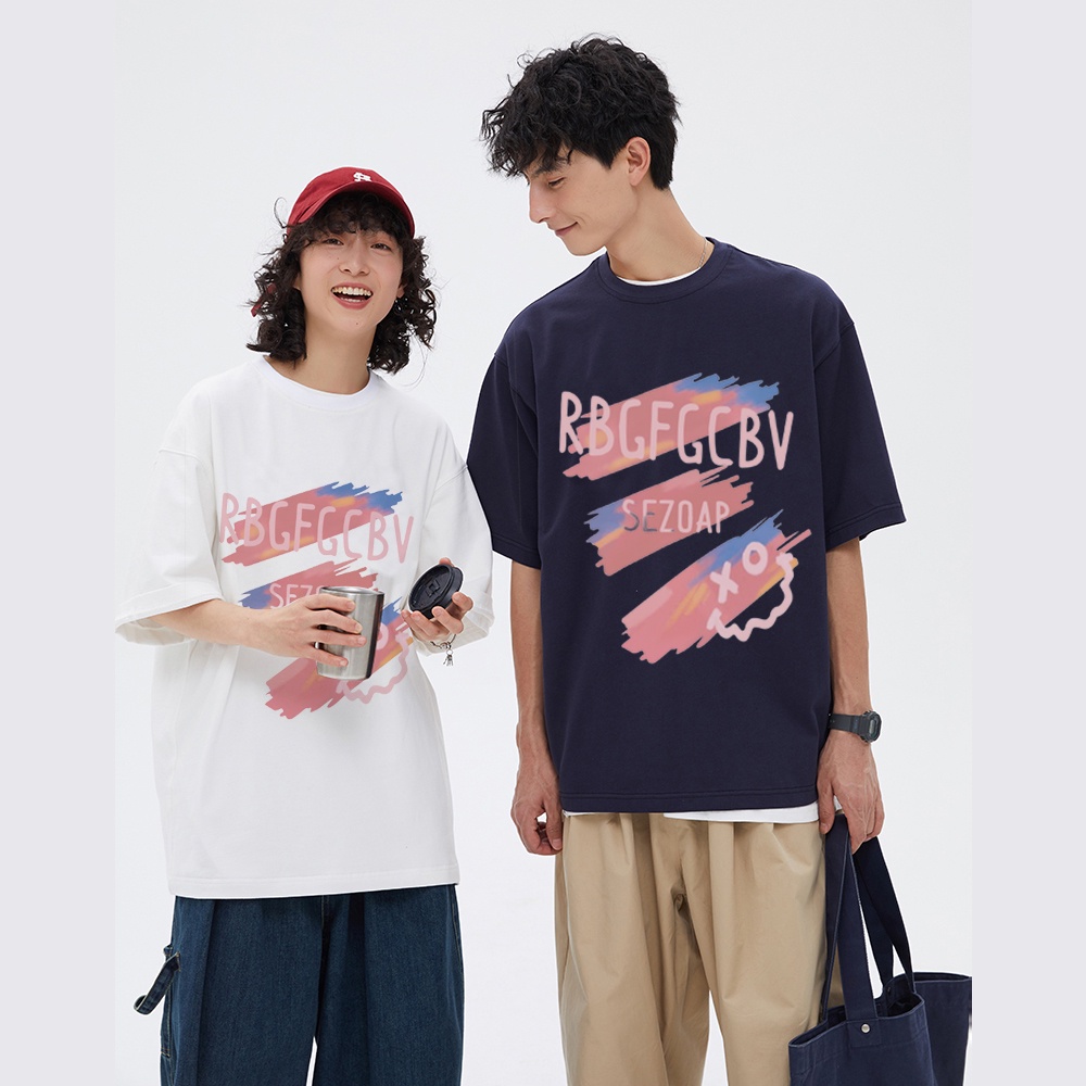 RDGF official shop 2023 winter new couple sweater Korean style kaos pria kaos cowok kaos oversize kaos oversize wanita  kaos hitam kaos murah kaos keren kaos kekinian  kaos t shirt oversize baju kaos murah