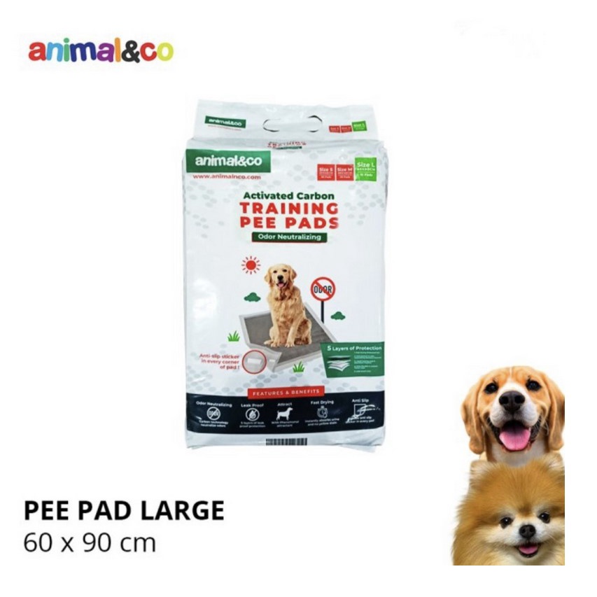 Animal&amp;Co Underpad Large Pee Pad 60x90CM Alas Carbon Karbon Kucing Anjing Hewan