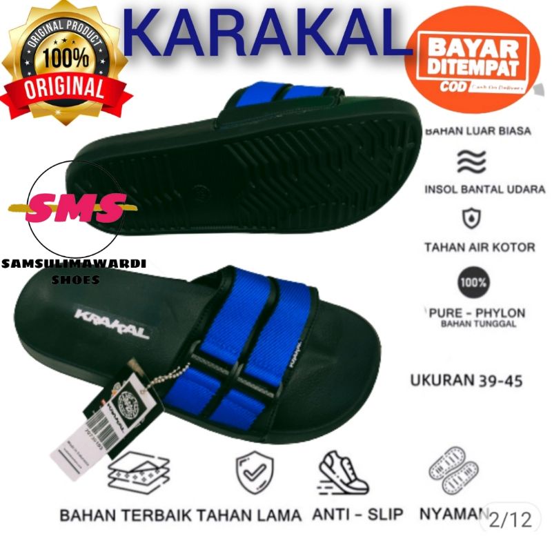 SANDAL SLIDE PRIA/SENDAL KARAKAL/SENDAL COP TERLARIS PRIA