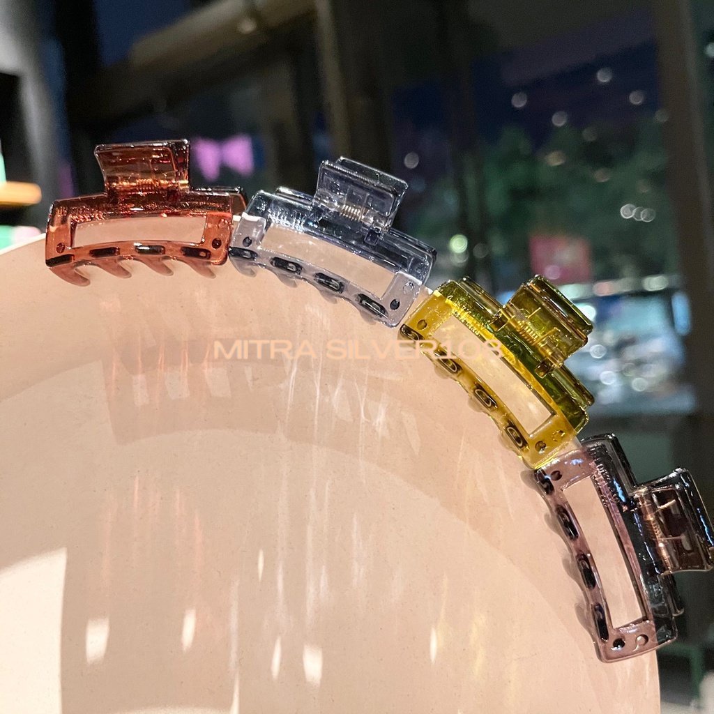 [MS108] JPT 21 Jepit rambut jedai mini GLOSSY POLOS UKURAN 3,5cm Korean Style untuk Wanita