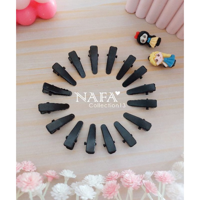 (10pcs) Jepit Buaya Hitam 2,5 cm