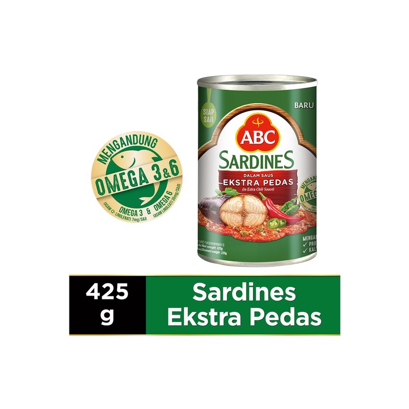 

ABC SARDINES EKSTRA PEDAS 425GR