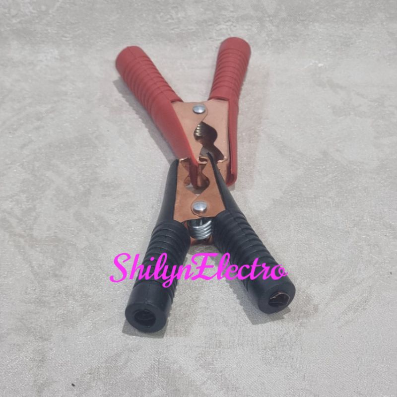 JEPIT AKI BUAYA BESAR 9CM 100A ALIGATOR 100 AMPERE1 SET