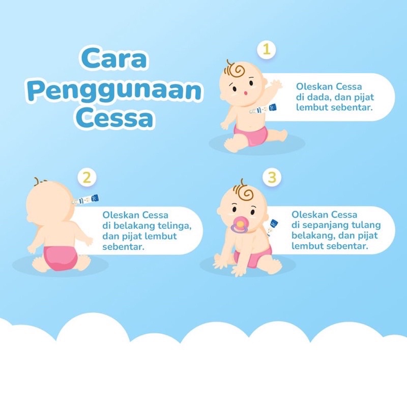 Cessa Natural Essential Oil Baby Minyak Aroma Terapi Bayi Sakit Bahan Alami Natural Pencegah Bayi Sakit Flu Pilek Batuk Kolik DEMAM Tumbuh Gigi Rewel Tantrum Minyak Pijat Bayi