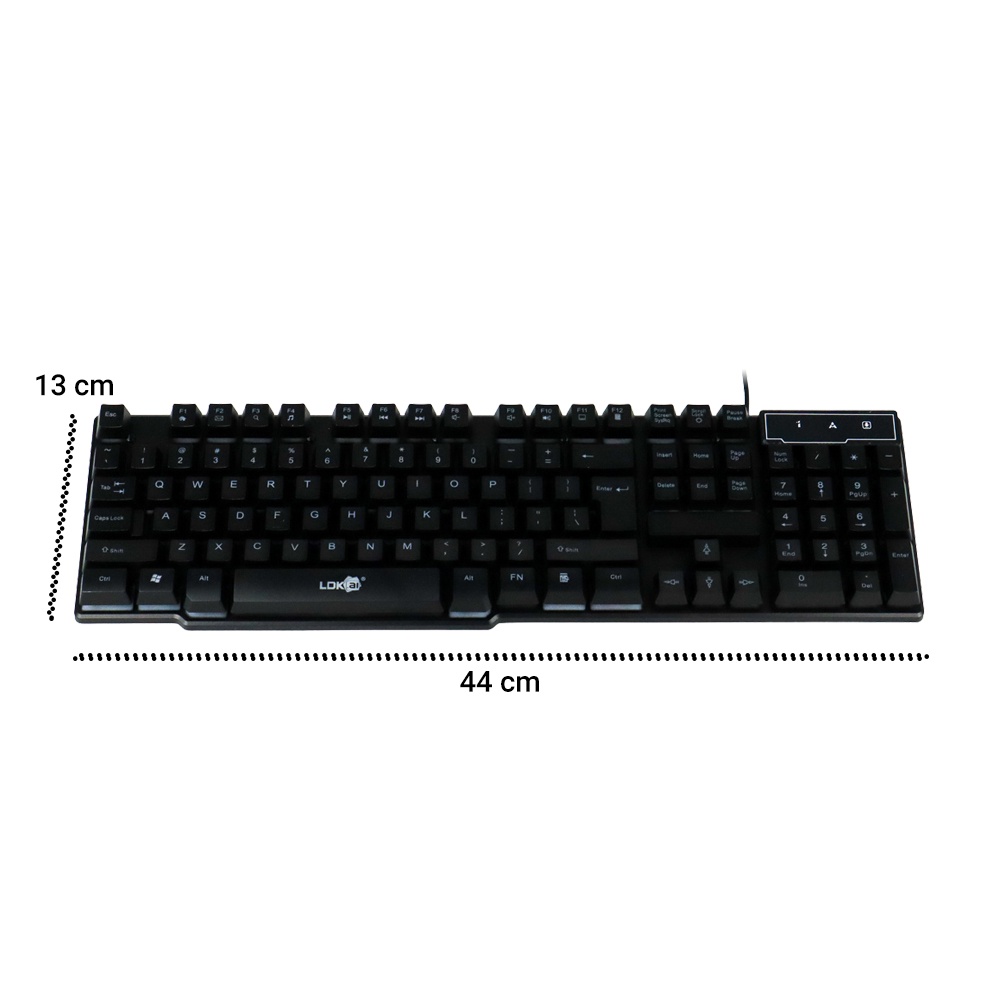 LDKAI Gaming Keyboard RGB LED - R260 - OMKY19BK Black