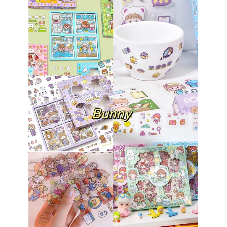 

BUNNY Sticker viral anak anak / Sticker Waterproof / Sticker Momo isi 25 Lembar