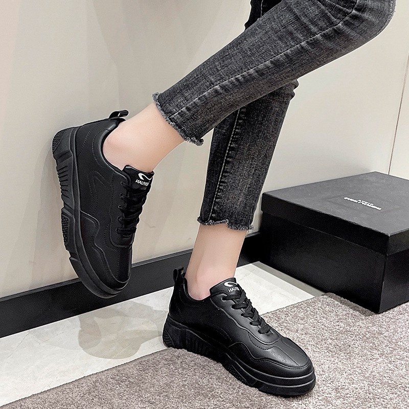 AVANCEID SIZE 36-41 1880 Sepatu Sneakers Wanita Sekolah Kerja Putih Hitam Import