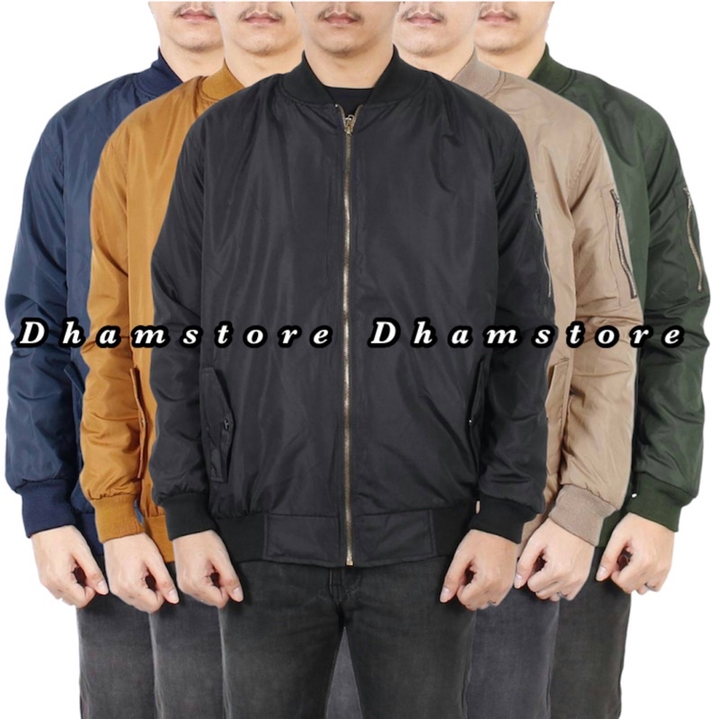 WOLV Jaket Bomber Polos Premium Jaket Parasut Jaket Outdoor