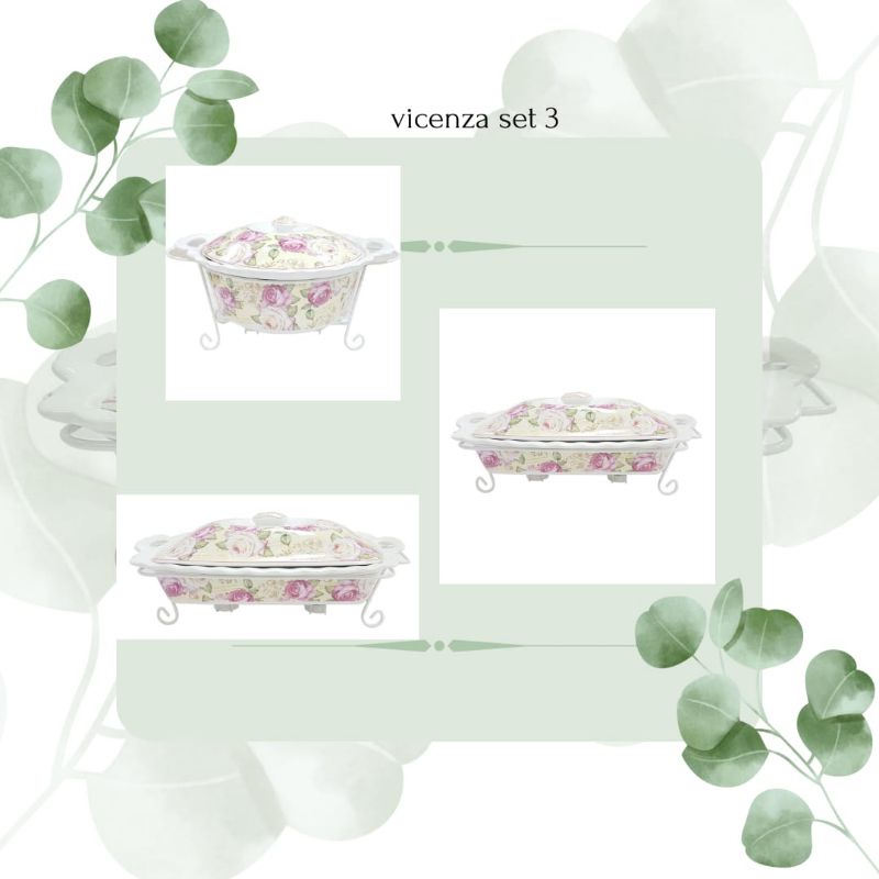 Vicenza set 3 motif ayana mawar dan melati